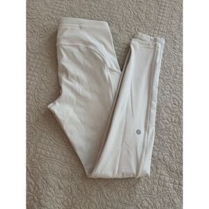 Lululemon Swift Speed High-Rise Leggings, White, Size 6.